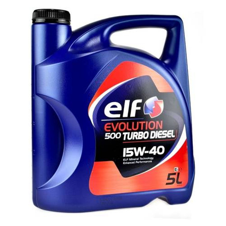 Olej silnikowy ELF Evolution 500 Turbo Diesel 15W/40 5L